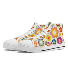 Load image into Gallery viewer, Ti Amo I love you - Exclusive Brand - High-Top Canvas Shoes - White Soles
