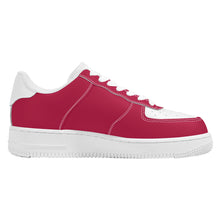 Load image into Gallery viewer, Ti Amo I love you - Exclusive Brand - Cardinal &amp; White - Low Top Unisex Sneakers
