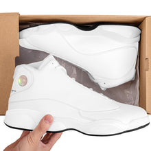 Load image into Gallery viewer, Ti Amo I love you - Exclusive Brand  - White - Mens / Womens - Unisex  Basketball Shoes - White Laces
