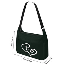 Load image into Gallery viewer, Ti Amo I love you - Exclusive Brand - Blackboard - Double White Heart - Journey Computer Shoulder Bag
