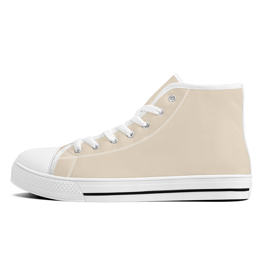 Ti Amo I love you  - Exclusive Brand - Unisex High-Top Canvas Shoes - White Soles