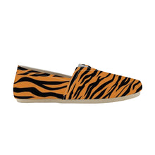 Load image into Gallery viewer, Ti Amo I love you  - Exclusive Brand - Zest &amp; Black Tiger Stripes - Casual Flat Driving Shoe
