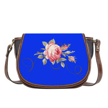 Load image into Gallery viewer, Ti Amo I love you - Exclusive Brand - Blue Blue Eyes -  Rose -  Saddle Bag
