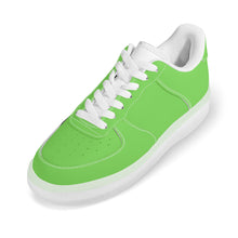 Load image into Gallery viewer, Ti Amo I love you - Exclusive Brand  - Pastel Green - Transparent Low Top Air Force Leather Shoes
