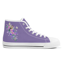 Load image into Gallery viewer, Ti Amo I love you - Exclusive Brand - High-Top Canvas Shoes - White Soles
