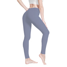 Load image into Gallery viewer, Ti Amo I love you - Exclusive Brand  - Cool Grey -  White Daisy -  Yoga Leggings
