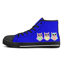 Load image into Gallery viewer, Ti Amo I love you - Exclusive Brand - Blue Blue Eyes - High-Top Canvavs Shoes - Black Soles
