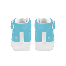 Load image into Gallery viewer, Ti Amo I love you - Exclusive Brand - Aquamarine Blue - High Top Unisex Sneakers
