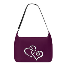 Load image into Gallery viewer, Ti Amo I love you - Exclusive Brand - Barossa - Double White Heart - Journey Computer Shoulder Bag
