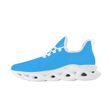 Load image into Gallery viewer, Ti Amo I love you - Exclusive Brand  - Medium Cyan Blue - Mens / Womens - Flex Control Sneakers- White Soles
