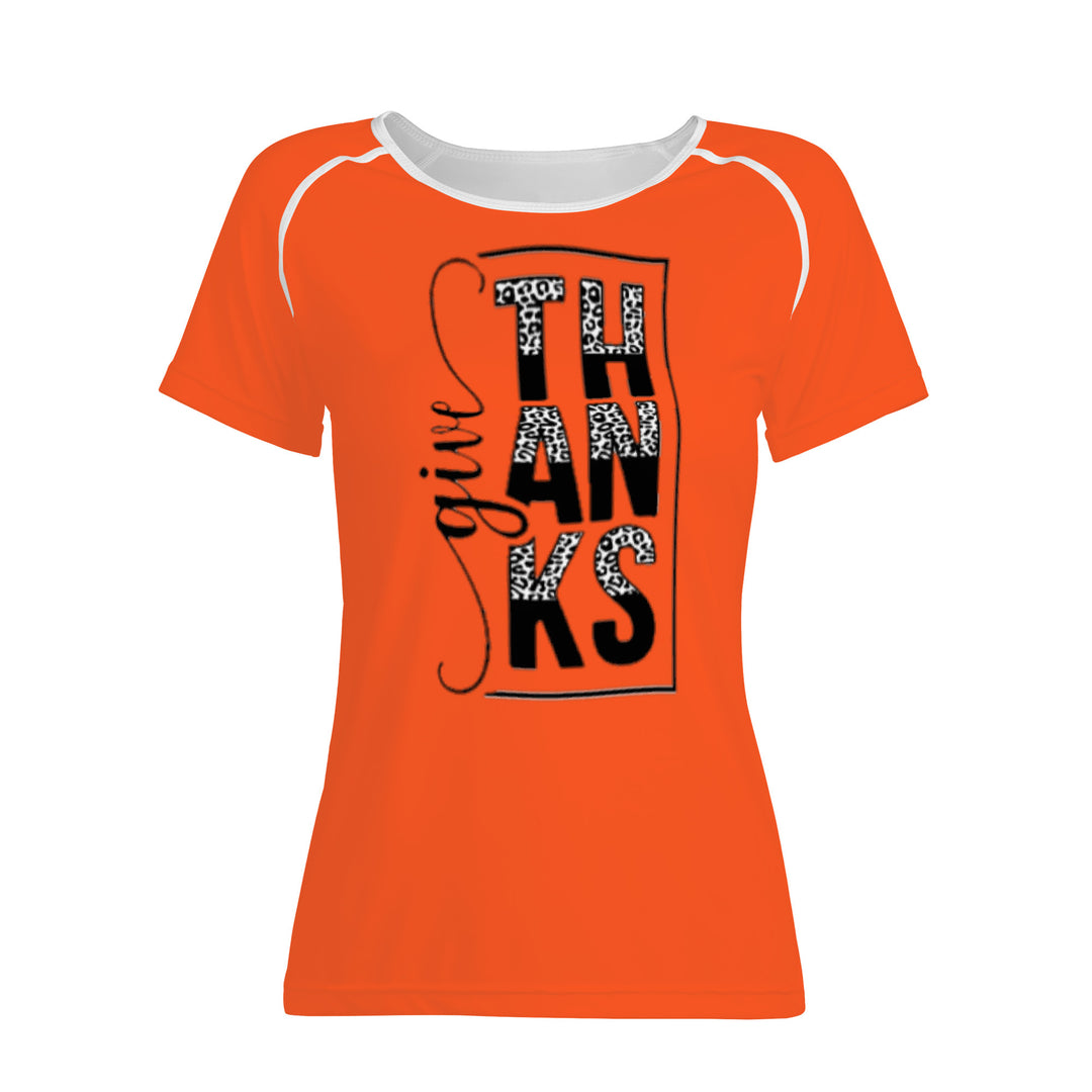 Ti Amo I love you - Exclusive Brand  - Orange - Give Thanks - Women's T shirt - Sizes XS-2XL