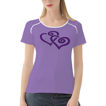 Load image into Gallery viewer, Ti Amo I love you - Exclusive Brand  - Purple Mountain Magesty - Double Purple - Women&#39;s T shirt
