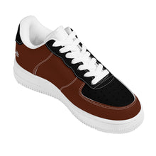 Load image into Gallery viewer, Ti Amo I love you - Exclusive Brand -Unisex - Brown with Black Accents Low Top Unisex Sneakers
