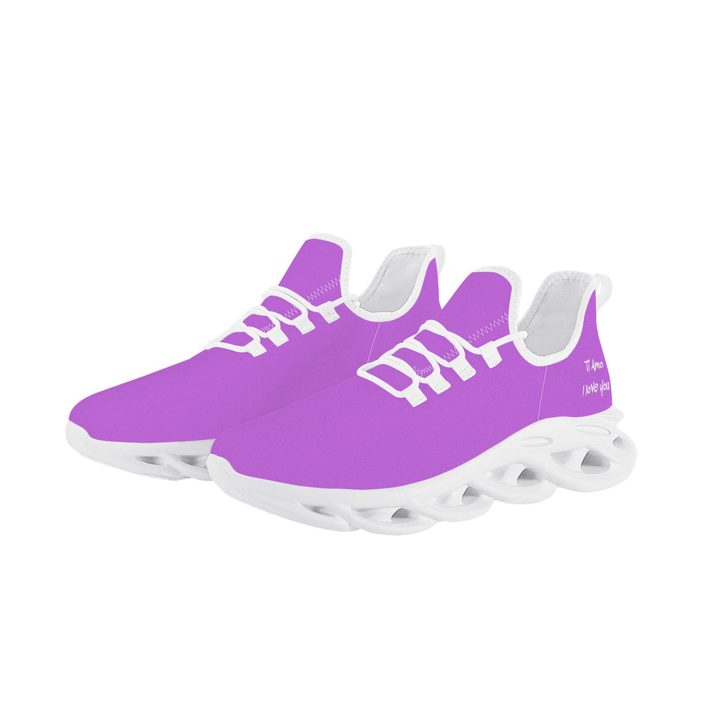 Ti Amo I love you - Exclusive Brand  - Lavender - Mens / Womens - Flex Control Sneakers- White Soles