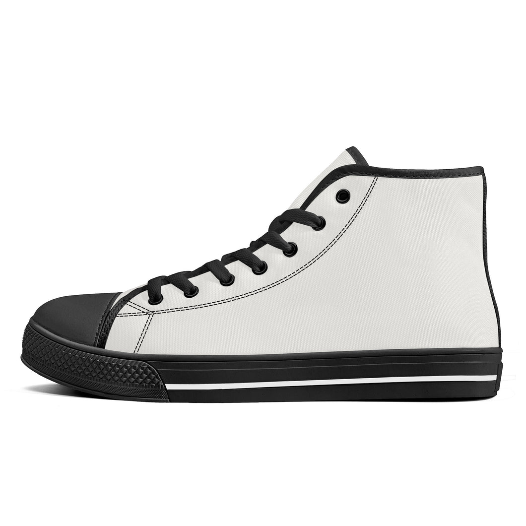 Ti Amo I love you - Exclusive Brand - High-Top Canvas Shoes - Black Soles