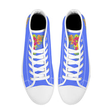 Load image into Gallery viewer, Ti Amo I love you - Exclusive Brand  - High-Top Canvas Shoes - White Soles
