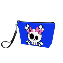 Load image into Gallery viewer, Ti Amo I love you - Exclusive Brand  - Blue Blue Eyes - Skeleton - Sling Cosmetic Bag
