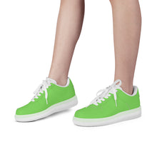 Load image into Gallery viewer, Ti Amo I love you - Exclusive Brand  - Pastel Green - Transparent Low Top Air Force Leather Shoes
