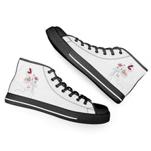 Load image into Gallery viewer, Ti Amo I love you - Exclusive Brand - High-Top Canvavs Shoes - Black Soles
