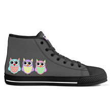 Load image into Gallery viewer, Ti Amo I love you - Exclusive Brand - High-Top Canvas Shoes - Black Soles
