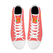 Load image into Gallery viewer, Ti Amo I love you  - Exclusive Brand  - Womens High-Top Canvas Shoes - White Soles
