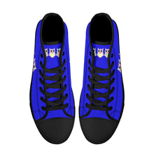 Load image into Gallery viewer, Ti Amo I love you - Exclusive Brand - Blue Blue Eyes - High-Top Canvavs Shoes - Black Soles
