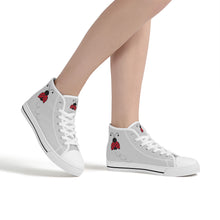 Load image into Gallery viewer, Ti Amo I love you - Exclusive Brand - High-Top Canvas Shoes - White Soles
