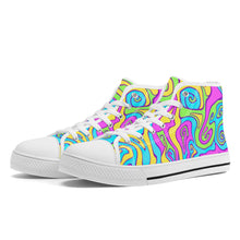 Load image into Gallery viewer, Ti Amo I love you - Exclusive Brand - High-Top Canvas Shoes - White Soles
