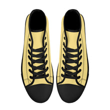 Load image into Gallery viewer, Ti Amo I love you - Exclusive Brand - High-Top Canvas Shoes - Black Soles
