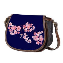 Load image into Gallery viewer, Ti Amo I love you - Exclusive Brand - Stratos - Pink Floral Branch - Saddle Bag
