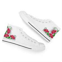 Load image into Gallery viewer, Ti Amo I love you - Exclusive Brand - High-Top Canvas Shoes - White Soles
