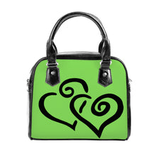 Load image into Gallery viewer, Ti Amo I love you - Exclusive Brand - Conifer - Double Black Heart -  Shoulder Handbag
