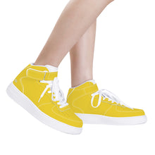 Load image into Gallery viewer, Ti Amo I love you - Exclusive Brand - Aesthetic Yellow - High Top Unisex Sneakers
