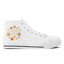 Load image into Gallery viewer, Ti Amo I love you - Exclusive Brand - High-Top Canvas Shoes - White Soles
