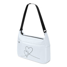 Load image into Gallery viewer, Ti Amo I love you - Exclusive Brand - Alice Blue - Double Script Heart - Journey Computer Shoulder Bag
