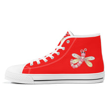 Load image into Gallery viewer, Ti Amo I love you - Exclusive Brand - High-Top Canvas Shoes - White Soles
