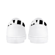 Load image into Gallery viewer, Ti Amo I love you - Exclusive Brand - White &amp; Black Cow Spots - Kids Slip-on shoes - White Soles
