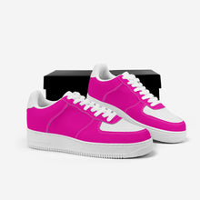 Load image into Gallery viewer, Ti Amo I love you - Exclusive Brand  - Hollywood Cerise &amp; White - Low Top Unisex Sneakers
