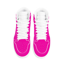 Load image into Gallery viewer, Ti Amo I love you - Exclusive Brand - Hollywood Cerise - High Top Synthetic Leather Sneaker
