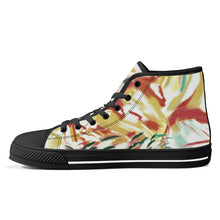 Load image into Gallery viewer, Ti Amo I love you - Exclusive Brand - High-Top Canvas Shoes - Black Soles
