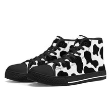 Load image into Gallery viewer, Ti Amo I love you - Exclusive Brand - High-Top Canvas Shoes - Black Soles
