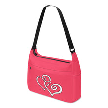 Load image into Gallery viewer, Ti Amo I love you - Exclusive Brand - Magic Potion - Double White Heart - Journey Computer Shoulder Bag
