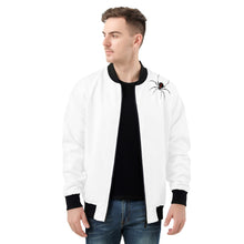 Load image into Gallery viewer, Ti Amo I love you -  Exclusive Brand- White - Spider - Men&#39;s Bomber Jacket
