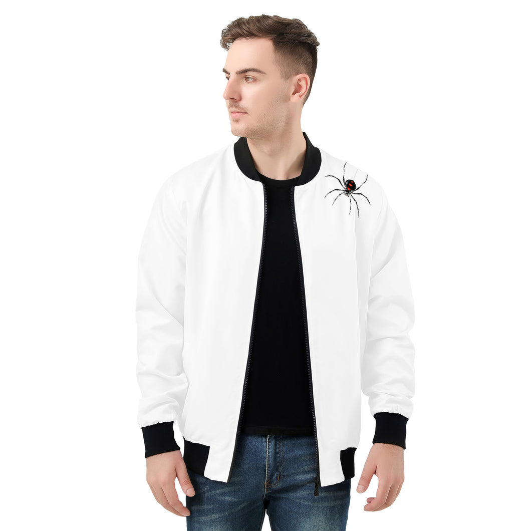 Ti Amo I love you -  Exclusive Brand- White - Spider - Men's Bomber Jacket