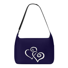 Load image into Gallery viewer, Ti Amo I love you - Exclusive Brand - Black Rock - Double White Heart - Journey Computer Shoulder Bag
