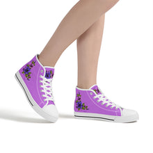 Load image into Gallery viewer, Ti Amo I love you - Exclusive Brand - High-Top Canvas Shoes - White Soles
