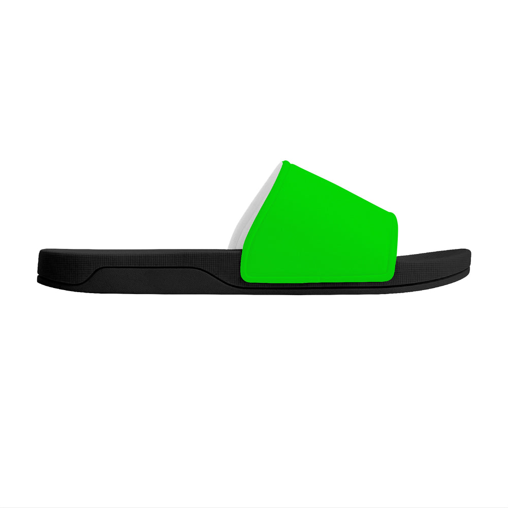 Ti Amo I love you - Exclusive Brand - Green Slide Sandals - Black Soles