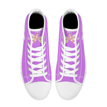 Load image into Gallery viewer, Ti Amo I love you - Exclusive Brand - High-Top Canvas Shoes - White Soles
