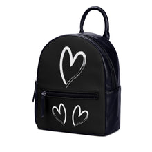 Load image into Gallery viewer, Ti Amo I love you- Exclusive Brand - Black - PU Backpack
