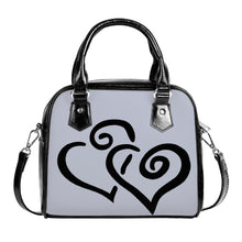 Load image into Gallery viewer, Ti Amo I love you - Exclusive Brand  - Ghost - Double Black Heart -  Shoulder Handbag
